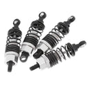 4 Pieces 1/10 RC Car Buggy Rear+Front Shock Absorber 102004 for 94101 94102 94103 94122 94123 Silver