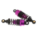 4 Pieces 1/10 RC Car Buggy Rear+Front Shock Absorber 102004 for 94101 94102 94103 94122 94123 Purple
