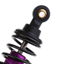 4 Pieces 1/10 RC Car Buggy Rear+Front Shock Absorber 102004 for 94101 94102 94103 94122 94123 Purple