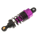 4 Pieces 1/10 RC Car Buggy Rear+Front Shock Absorber 102004 for 94101 94102 94103 94122 94123 Purple