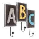 Creative ABC Wall Mounted Wooden Key Hook Clothes Holder Hanger Decor Gifts