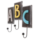Creative ABC Wall Mounted Wooden Key Hook Clothes Holder Hanger Decor Gifts