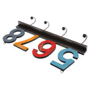 Creative Number Wall Mounted Wooden Key Hook Clothes Holder Hanger Decor Gifts