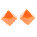 Orange 10 Pieces Resin Multi-Sided Blank Dice Die DIY for Party Bar Casino Supplies Table Game Props