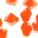 Orange 10 Pieces Resin Multi-Sided Blank Dice Die DIY for Party Bar Casino Supplies Table Game Props
