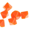 Orange 10 Pieces Resin Multi-Sided Blank Dice Die DIY for Party Bar Casino Supplies Table Game Props