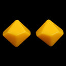 Yellow 10 Pieces Resin Multi-Sided Blank Dice Die DIY for Party Bar Casino Supplies Table Game Props