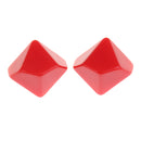 Red 10 Pieces Resin Multi-Sided Blank Dice Die DIY for Party Bar Casino Supplies Table Game Props
