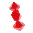 Red 10 Pieces Resin Multi-Sided Blank Dice Die DIY for Party Bar Casino Supplies Table Game Props