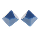 Blue 10 Pieces Resin Multi-Sided Blank Dice Die DIY for Party Bar Casino Supplies Table Game Props