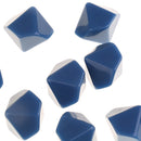Blue 10 Pieces Resin Multi-Sided Blank Dice Die DIY for Party Bar Casino Supplies Table Game Props