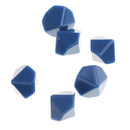 Blue 10 Pieces Resin Multi-Sided Blank Dice Die DIY for Party Bar Casino Supplies Table Game Props