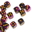 50x Board Game Purple Black Dices Die D6 Dot for D&D MTG RPG Gaming Lovers Gift