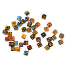 50x 12mm D6 Six Sided Acrylic Dice Die for Dungeons and Dragons RPG Mixed Color
