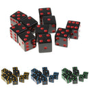 10Pcs Dice Round Corner Die 16mm Yellow Dotted for Traditional Board Games