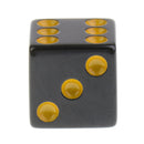 10Pcs Dice Round Corner Die 16mm Yellow Dotted for Traditional Board Games