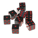 16x16mm (10 pcs/pack) Polyhedral Clear Game Dice Red Complte Set for DND RPG Card Game