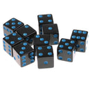 10Pcs Dice Round Corner Die 16mm Blue Dotted for Traditional Board Games Toy