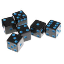 10Pcs Dice Round Corner Die 16mm Blue Dotted for Traditional Board Games Toy