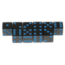 10Pcs Dice Round Corner Die 16mm Blue Dotted for Traditional Board Games Toy