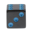 10Pcs Dice Round Corner Die 16mm Blue Dotted for Traditional Board Games Toy