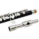Silver Musician C Key Cupronickel Piccolo w/ Cork Grease Cleaning Cloth Screwdriver