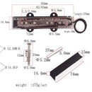 4-String Guitar Single Coil Pickup Hand Wound Bridge Neck for JB Guitar Part