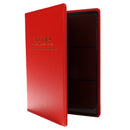 60 Pockets Paper Money Collection Album Leather Bill Notes Book Holder Red