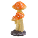 Mini Mushroom Sculpture Statues Lawn for Outdoor Garden Terrarium Moss Decor