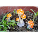 Mini Mushroom Sculpture Statues Lawn for Outdoor Garden Terrarium Moss Decor