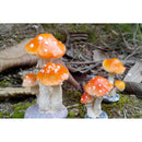 Mini Mushroom Sculpture Statues Lawn for Outdoor Garden Terrarium Moss Decor