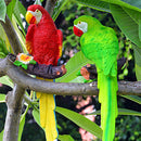 Collectible Animal Figurine Statue White Parrot for Home Garden Scenery DIY