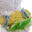 Collectible Animal Figurine Statue White Parrot for Home Garden Scenery DIY