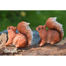 1 Home Garden Resin Squirrel Model for DIY Outdoor Grassland Backyard Decors