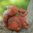 1 Home Garden Resin Squirrel Model for DIY Outdoor Grassland Backyard Decors