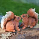 1 Home Garden Resin Squirrel Model for DIY Outdoor Grassland Backyard Decors