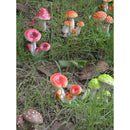 Resin Mini Mushroom Figurine Figure for Indoor Garden Grassland Decors Collectible