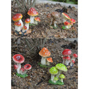 Resin Mini Mushroom Figurine Figure for Indoor Garden Grassland Decors Collectible