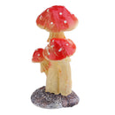 Resin Mini Mushroom Figurine Figure for Indoor Garden Grassland Decors Collectible
