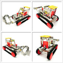 Assembly Metal Model Excavator Toy Building Puzzles Kids Intelligence Toy LX015
