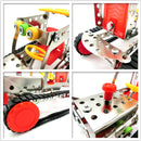 Assembly Metal Model Excavator Toy Building Puzzles Kids Intelligence Toy LX015