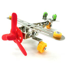 Assembly Metal Plane Model Toy Building Puzzles Kids Intelligence Toy LX007