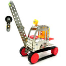 Assembly Metal Crane Model Toy Building Puzzles Kids Intelligence Toy LX014