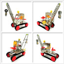Assembly Metal Crane Model Toy Building Puzzles Kids Intelligence Toy LX014