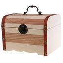Wooden Medium Treasure Chest Piggy Bank Safe Mony Box for Children Birthday Christmas Gift