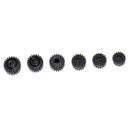 6PCS 48DP 17T - 22T Pinion Motor Gear Combo Set for 1/10 RC Car Motor Black