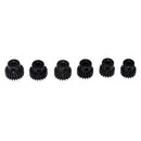 6PCS 48DP 17T - 22T Pinion Motor Gear Combo Set for 1/10 RC Car Motor Black