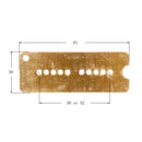 2x Brass Guitar Soapbar Humbucker Pickup Base Plate 50mm 52mm Pole Spacing