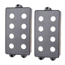 2Pcs Humbucker Pickup Cover Double Coil for 4-String Electric Bass Replacement Parts