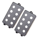 2Pcs Humbucker Pickup Cover Double Coil for 4-String Electric Bass Replacement Parts
